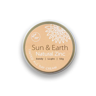Natural Zinc - Sandy Light 50g - Sun & Earth - Santos Organics