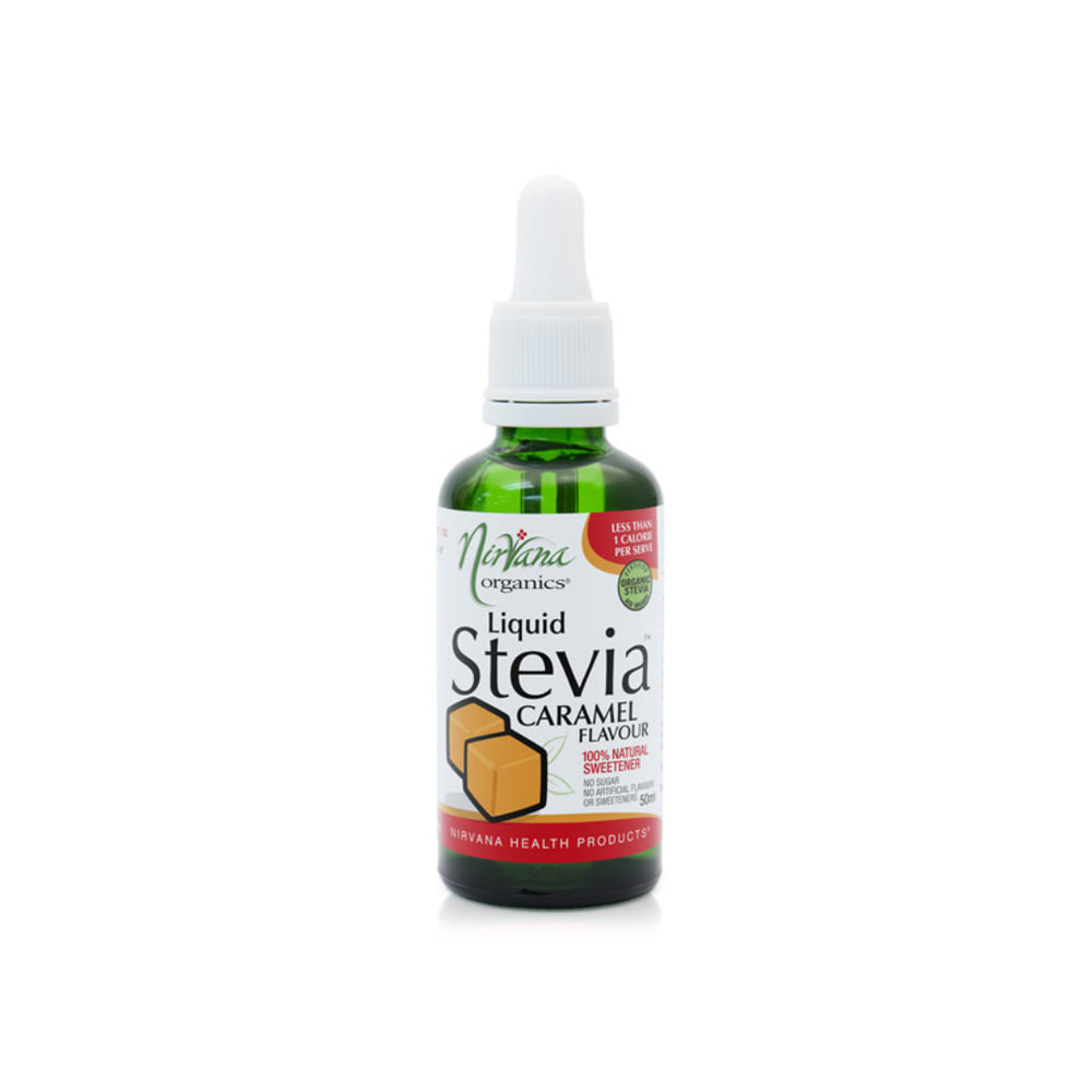Organic Caramel Flavour Stevia Liquid Nirvana Organics 50ml