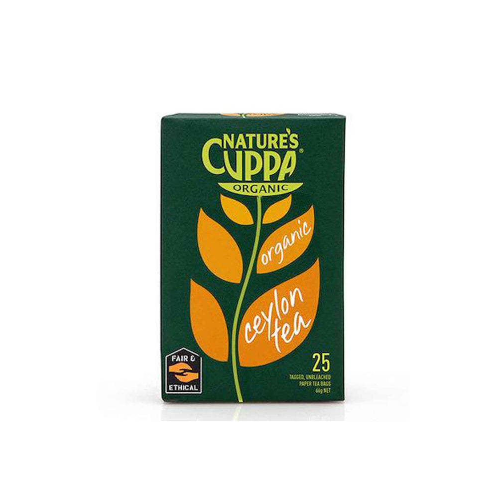 Organic Ceylon Tea Nature's Cuppa 25 Tea Bags