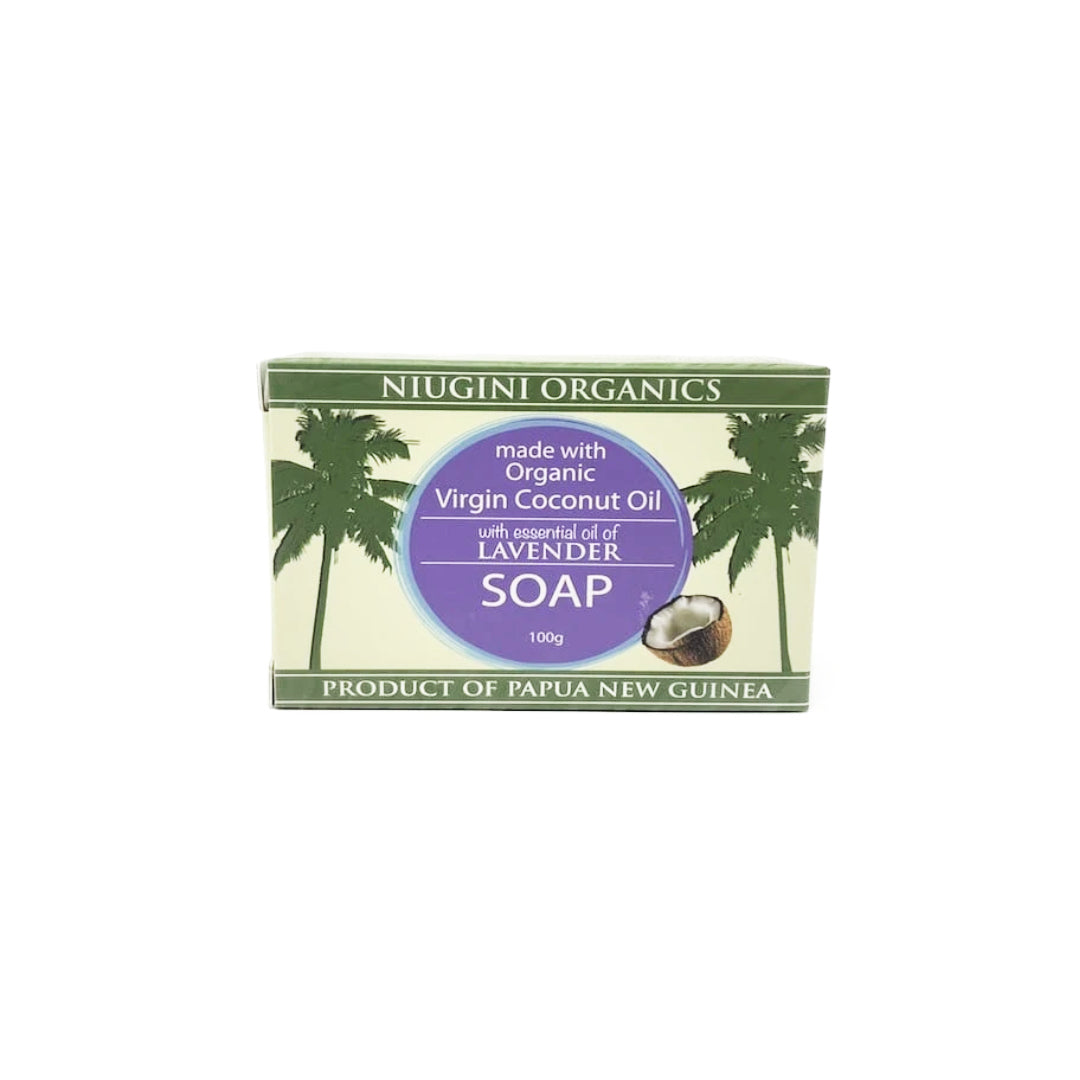 Niugini Organic Coconut Oil Soap Lavender 100g