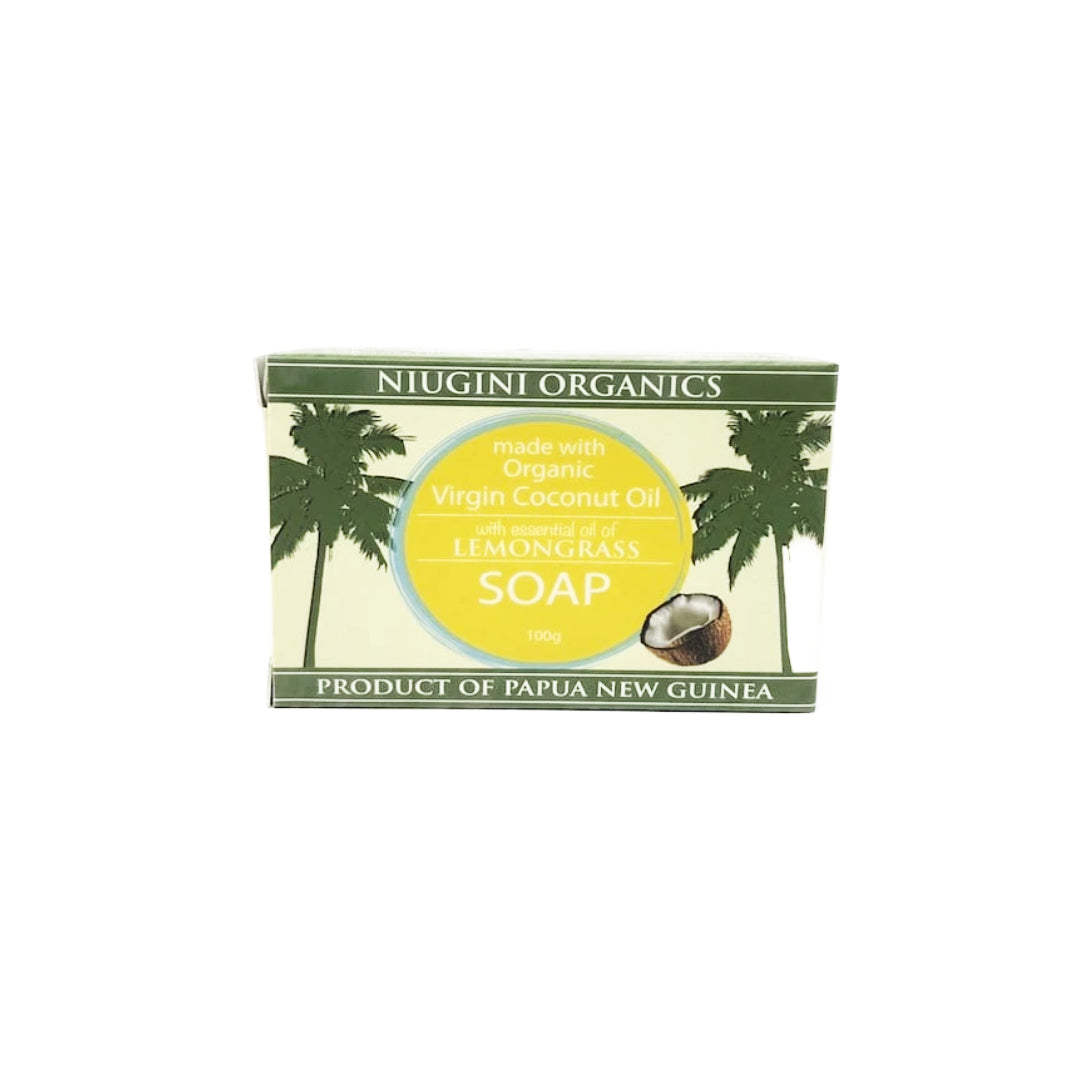 Niugini Organic Coconut Oil Soap Lemongrass 100g