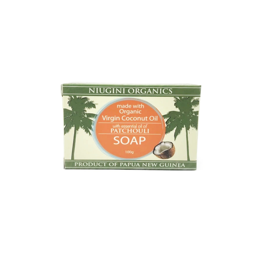Niugini Organic Coconut Oil Soap Patchouli 100g