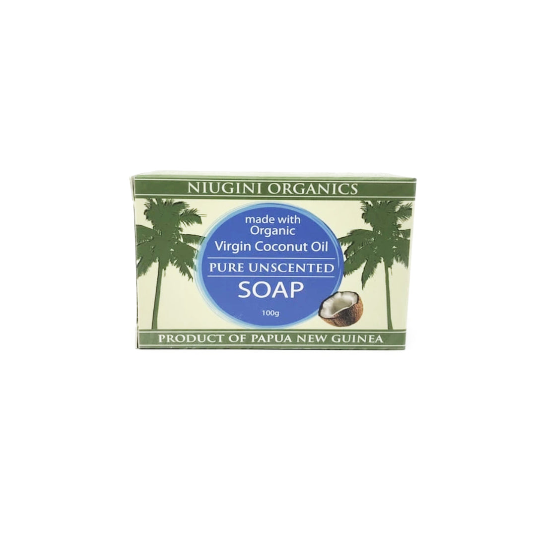 Niugini Organic Coconut Oil Soap Unscented 100g