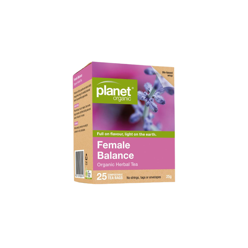 Organic Female Balance Tea Planet Organic 25 Tea Bags