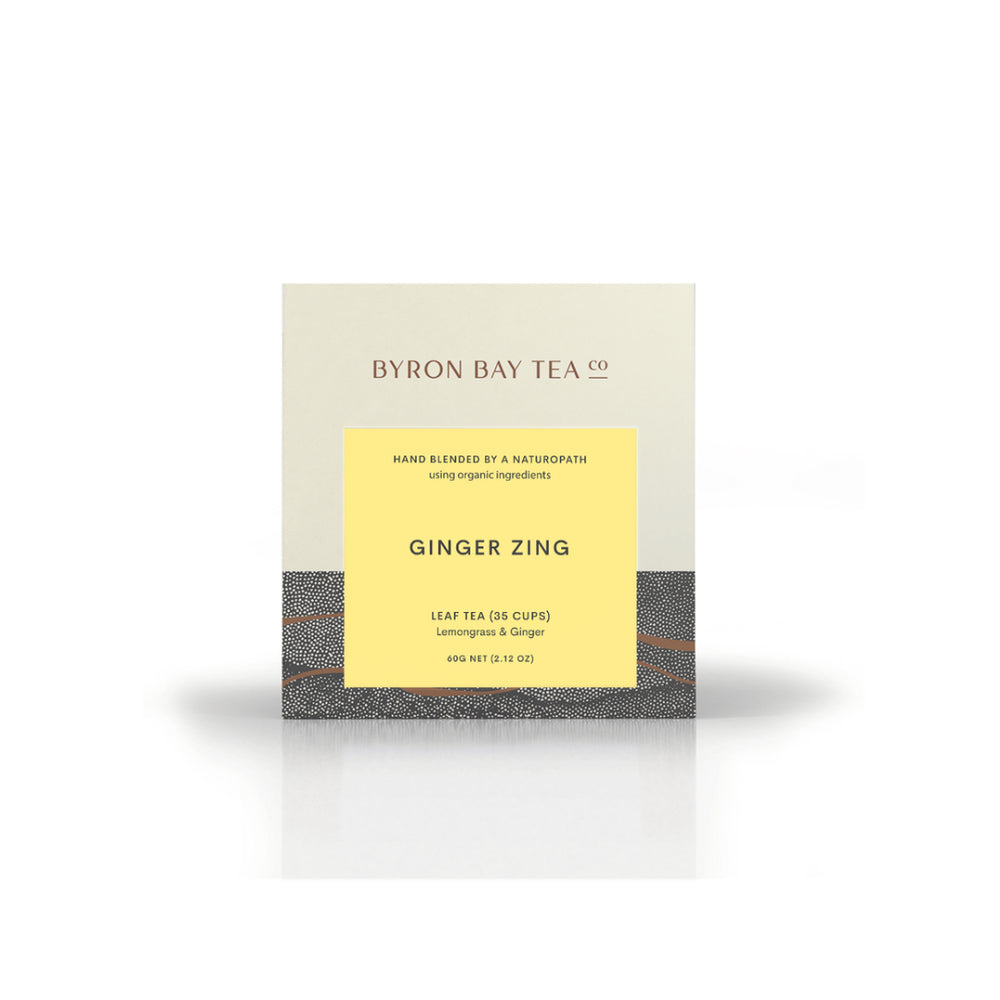 Organic Ginger Zing Leaf Tea Byron Bay Tea Co 60g