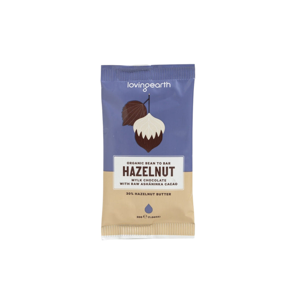 Organic Hazelnut Mylk Chocolate Loving Earth 30g