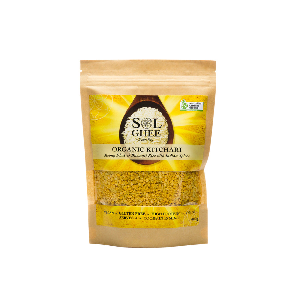 Organic Kitchari Moong Dhal & Basmati Rice Sol Organics 400g