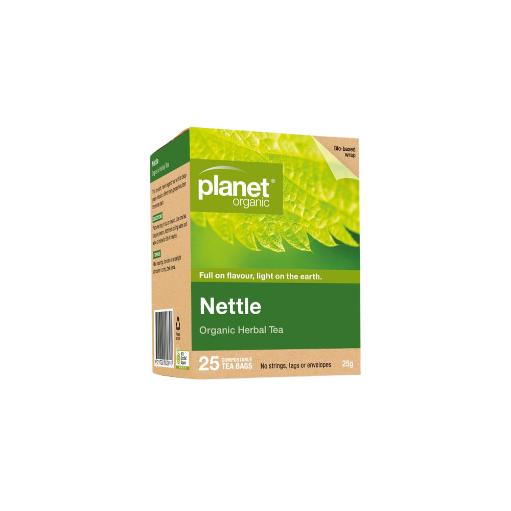 Organic Nettle Tea Planet Organic 25 Tea Bags