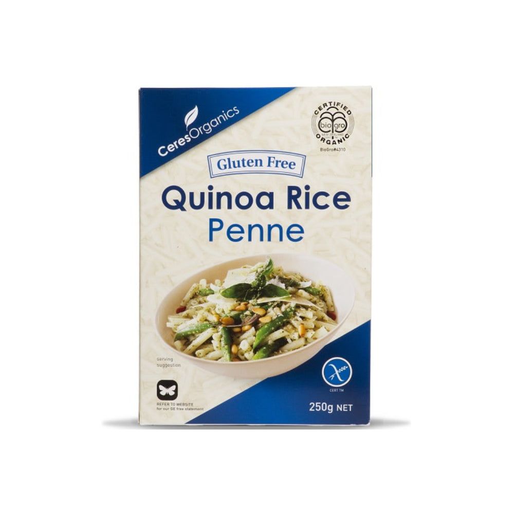 Organic Quinoa & Rice Penne Pasta Ceres Organics 250g