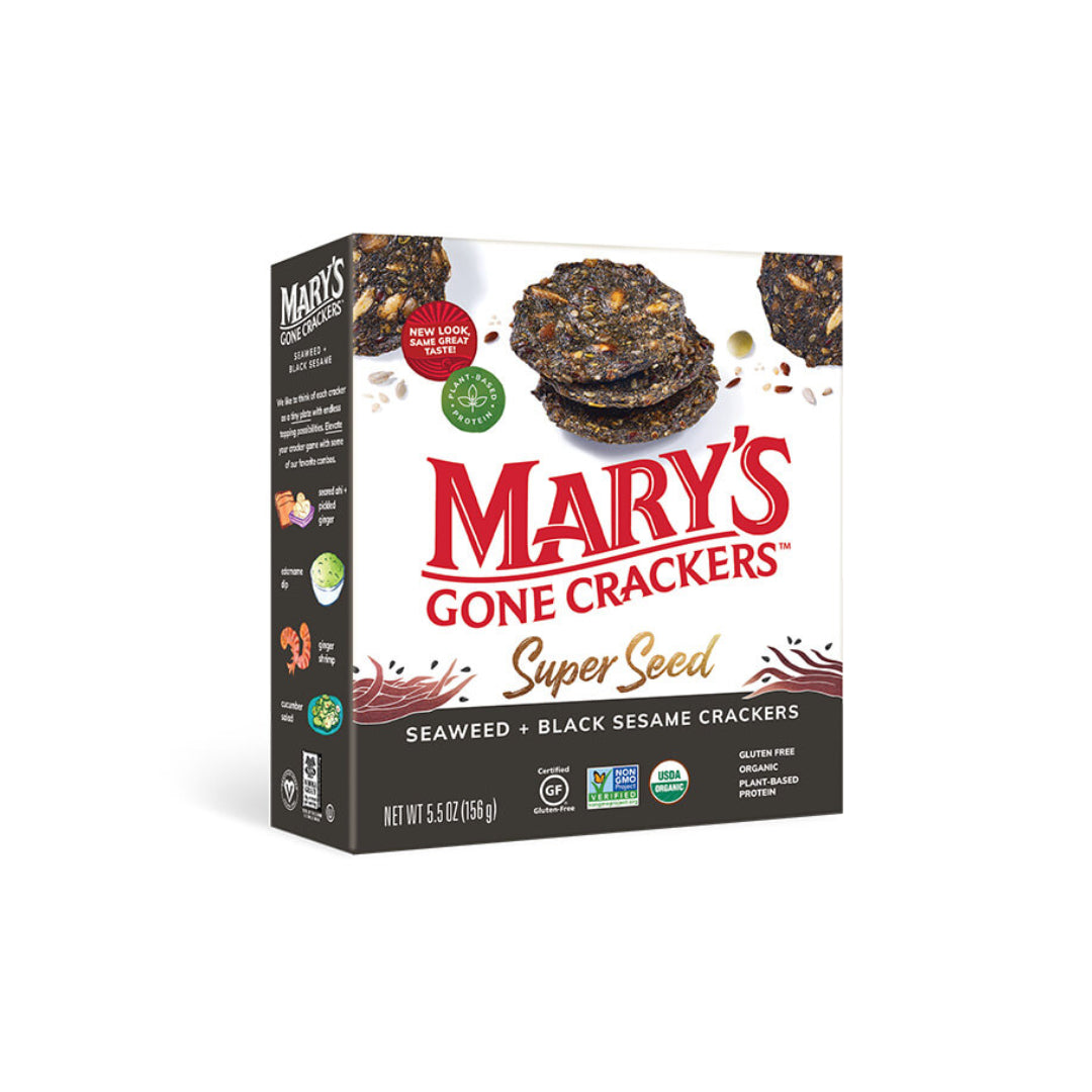Marys Gone Crackers Crackers Seaweed & Sesame 155g