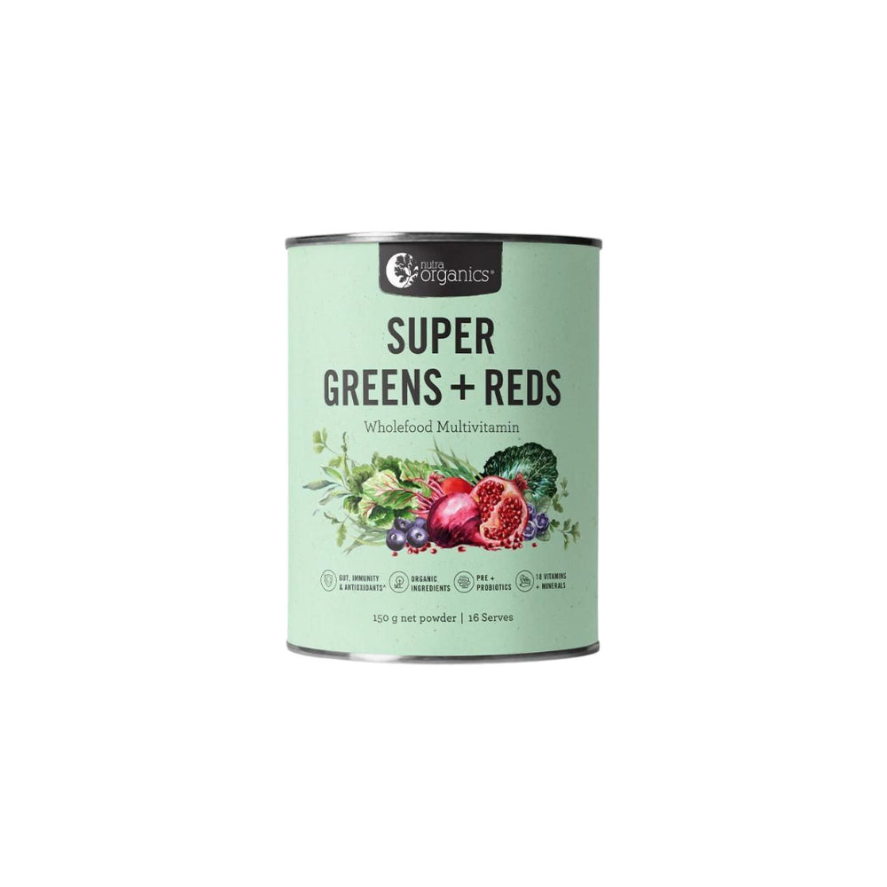 Organic Super Greens & Reds Multivitamin Nutra Organics 150g