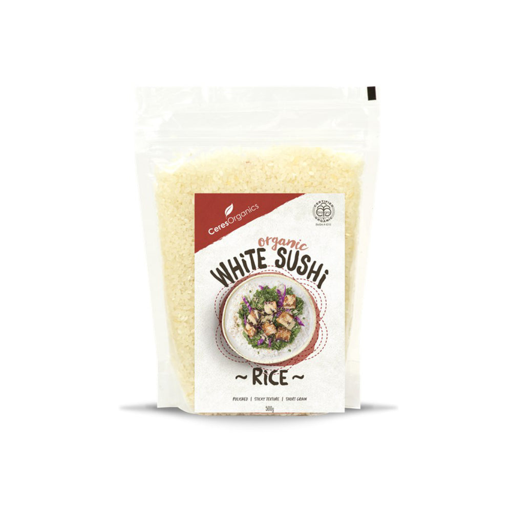 Organic White Sushi Rice Ceres Organics 500g