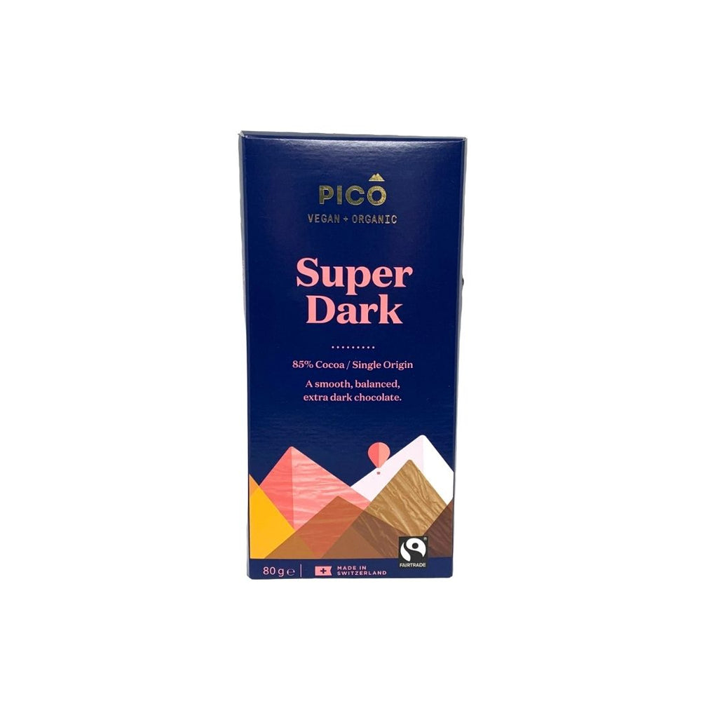 Organic 85% Super Dark Chocolate Pico 80g