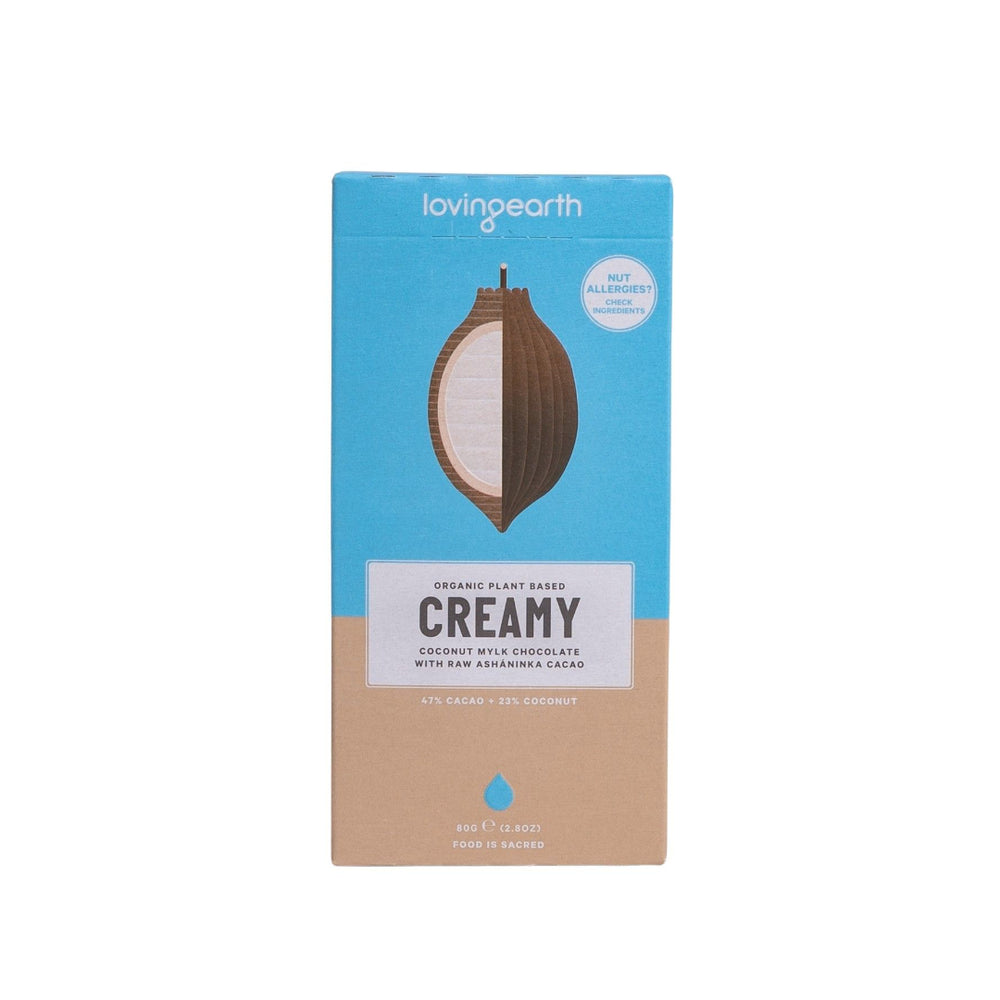 Organic Creamy Coconut Mylk Chocolate Loving Earth 80g