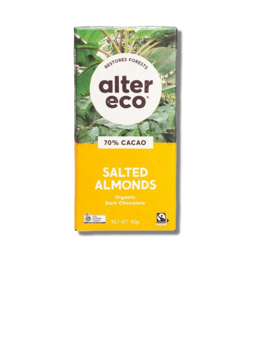 Organic Salted Almonds Chocolate Alter Eco 80g