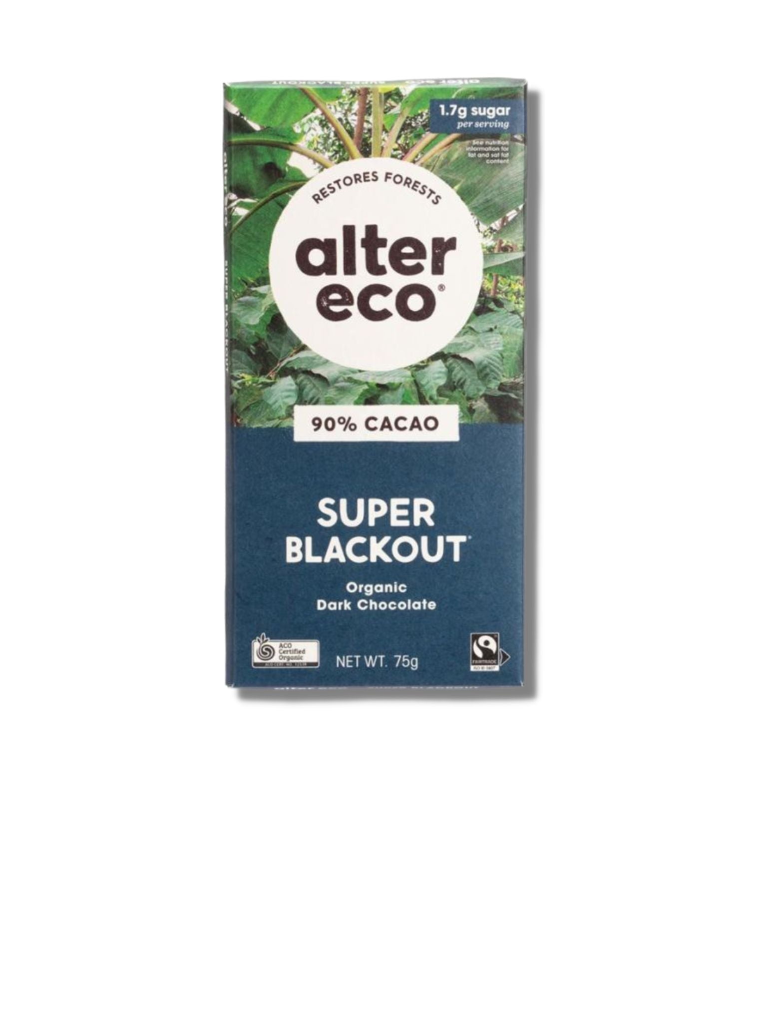 Alter Eco Organic Dark Chocolate Super Blackout 75g