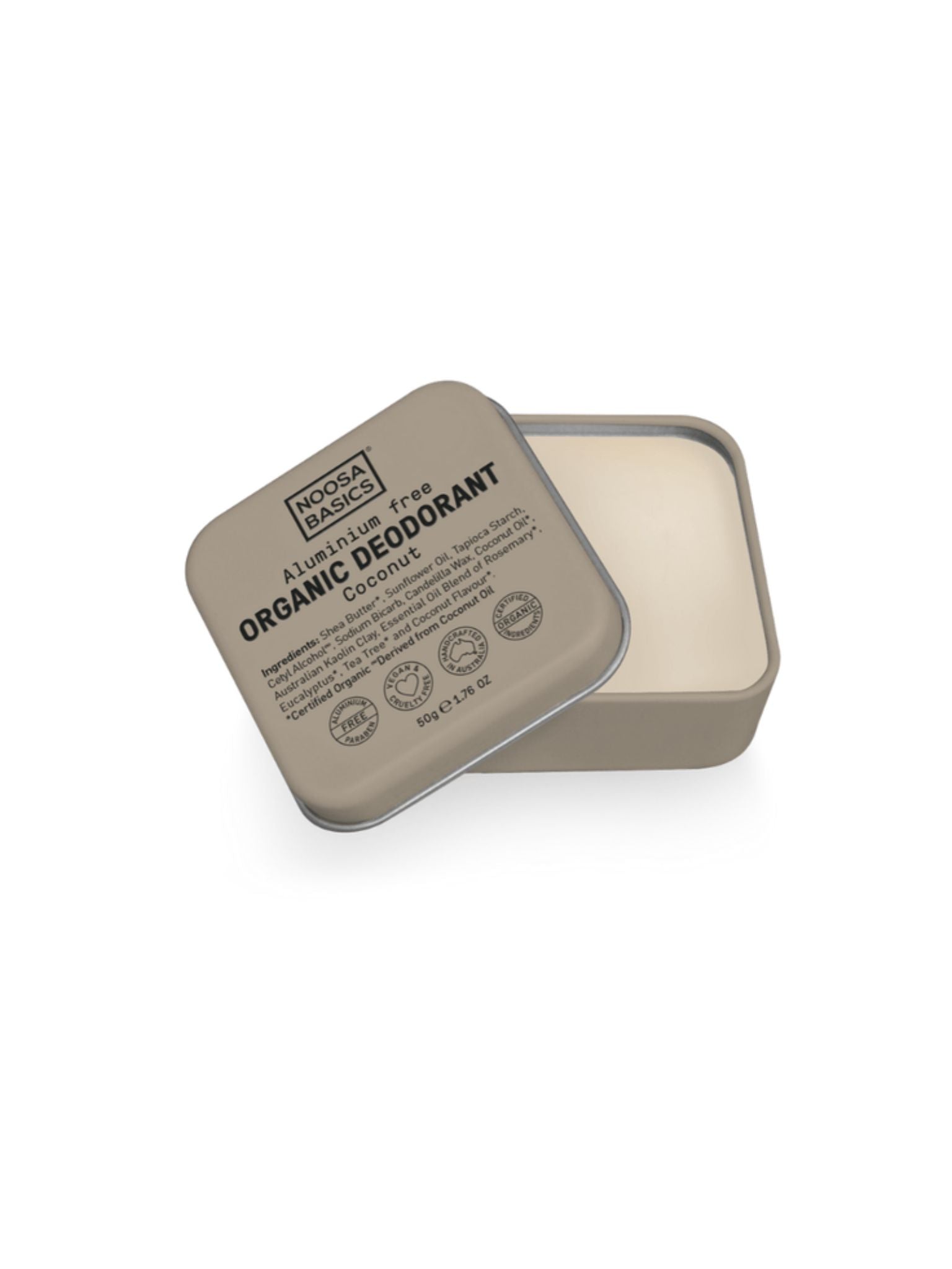 Noosa Basics Deo Tin Coconut 50g