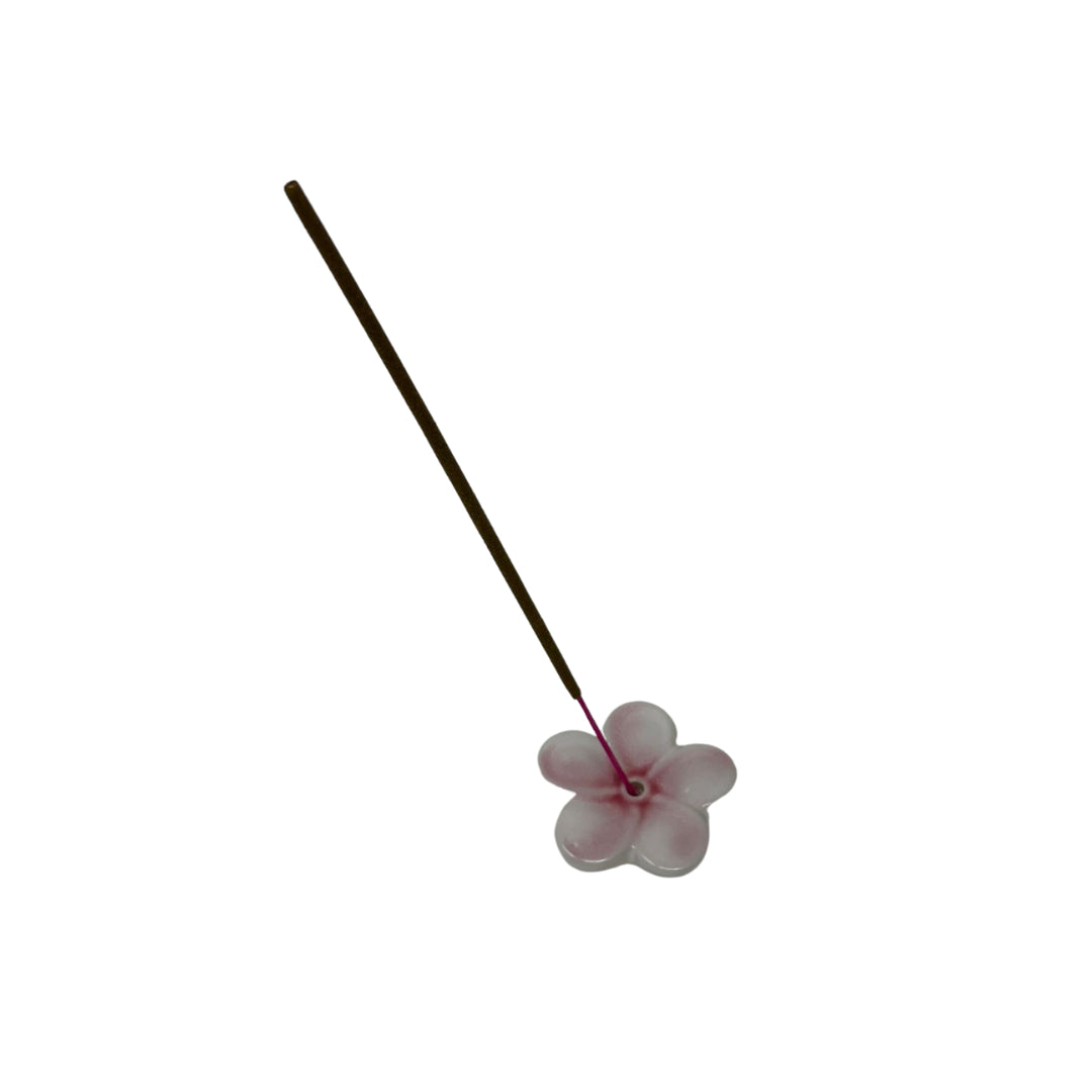Incense of the World Frangipani Incense Holder Pink