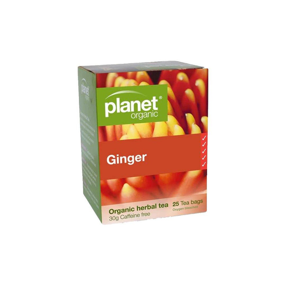 Planet Organic Ginger Tea Bags 30g (25 bags) - Santos Organics