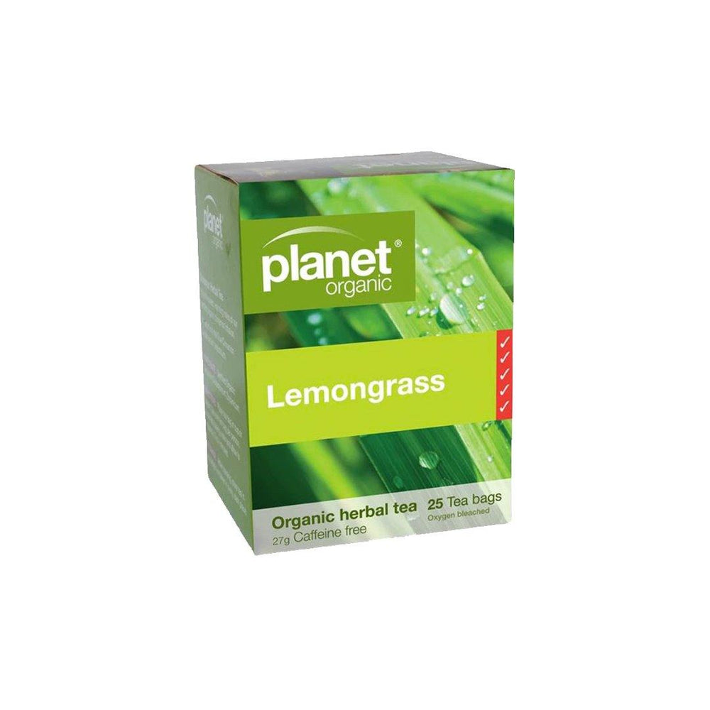 Planet Organic Lemongrass Tea Bags 27g (25 bags) - Santos Organics