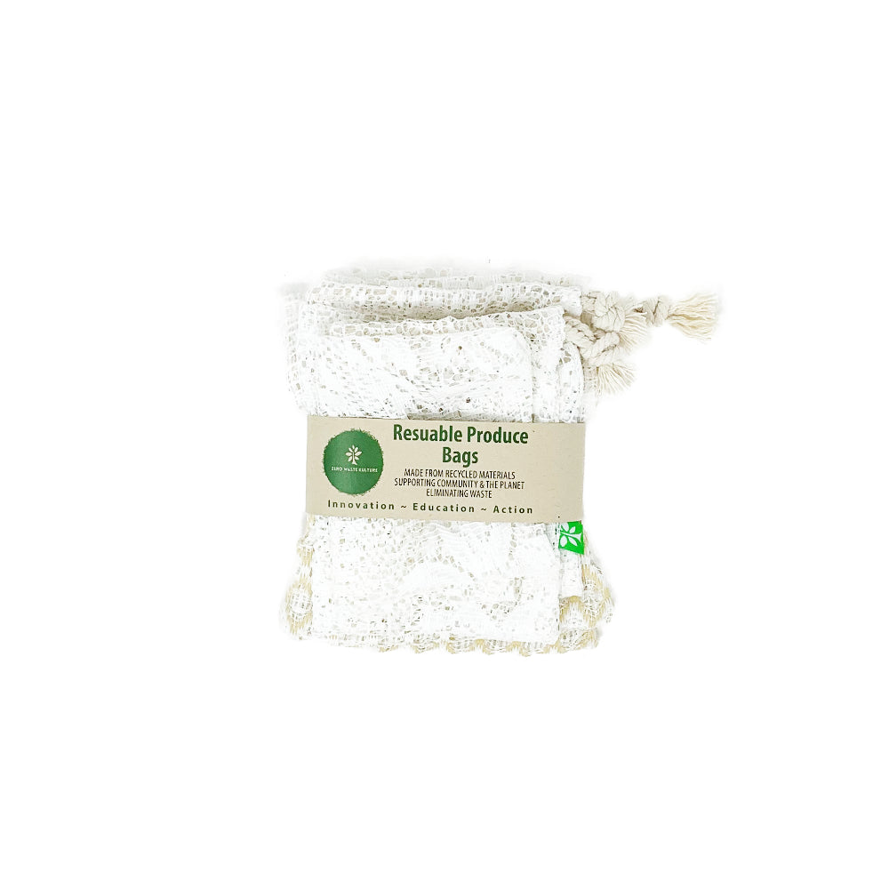 Reusable Produce Bags 3pack - Zero Waste Kulture