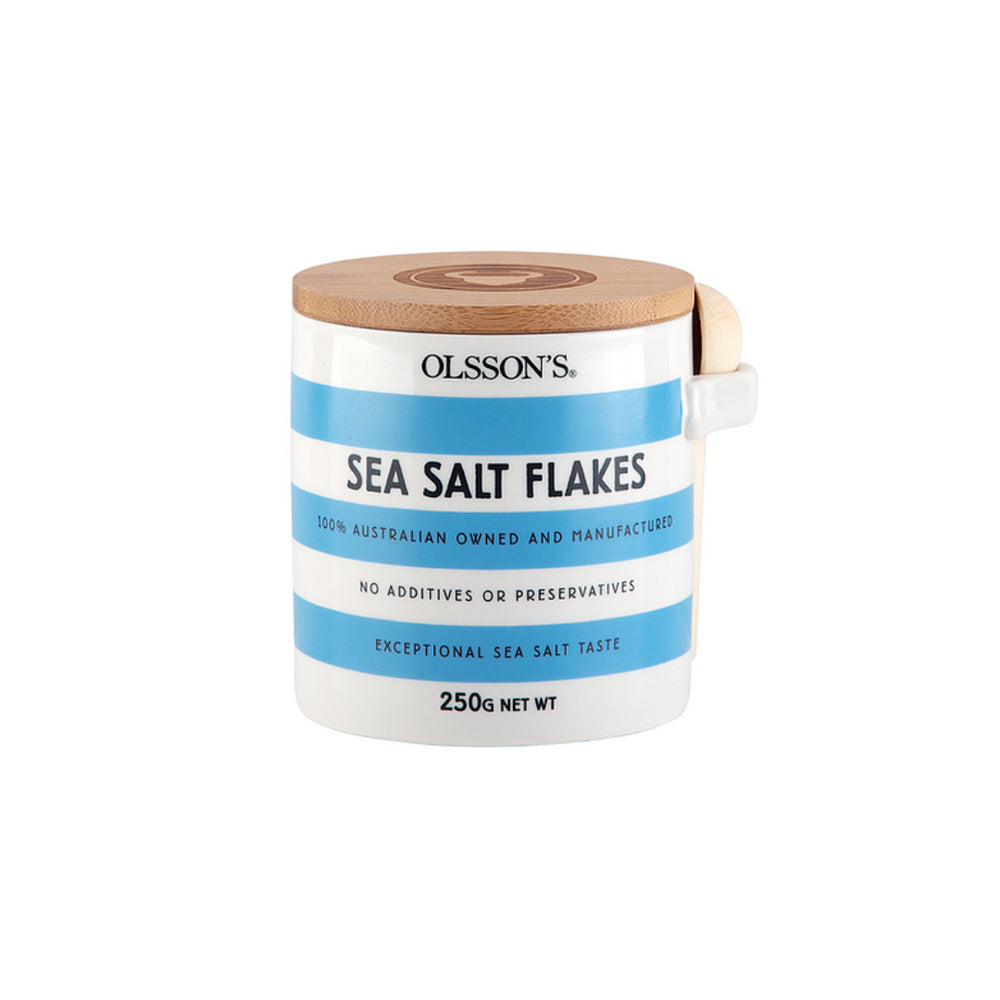 Sea Salt Flakes Stoneware Jar Olsson's 250g