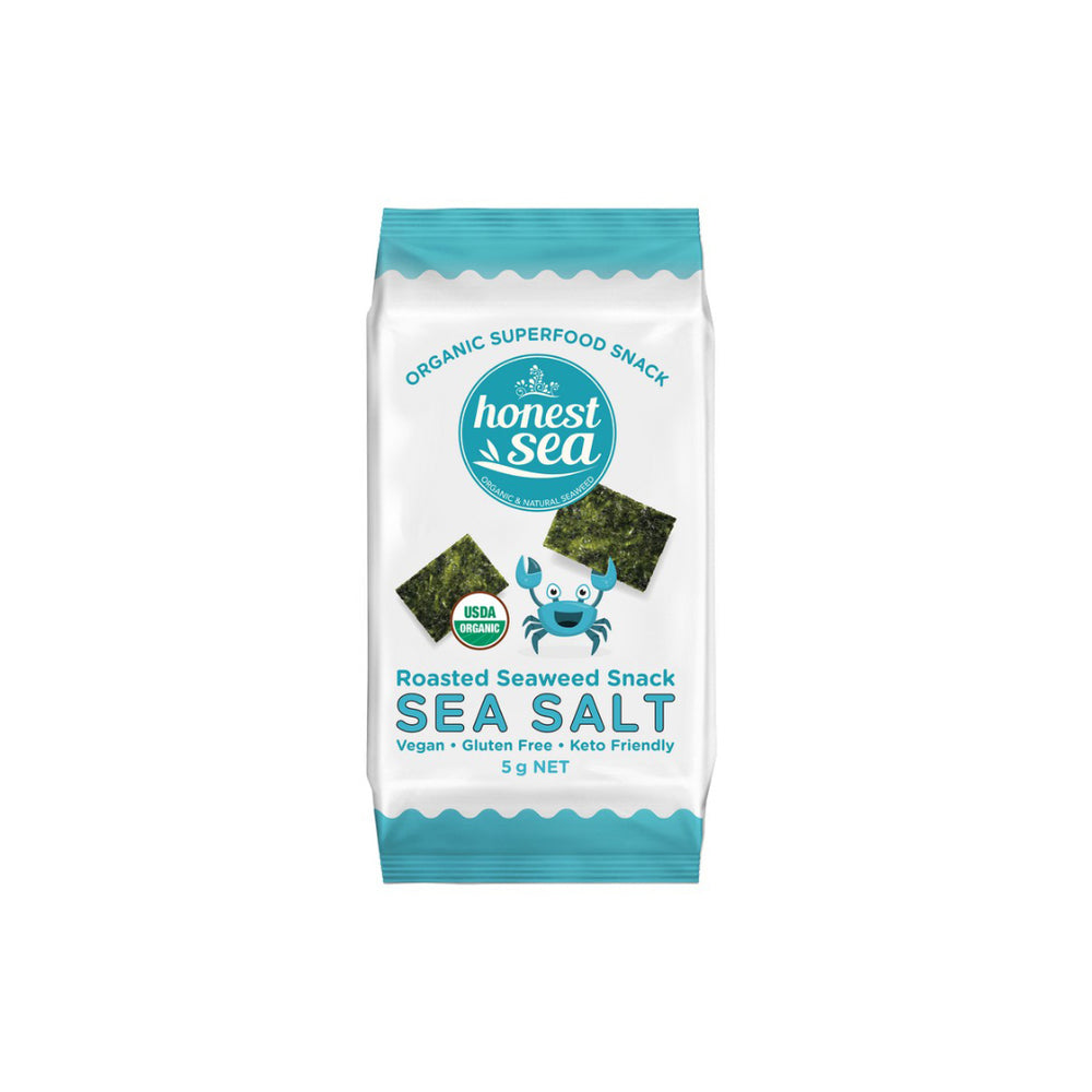Sea Salt Roasted Seaweed Snack Honest Sea 5g