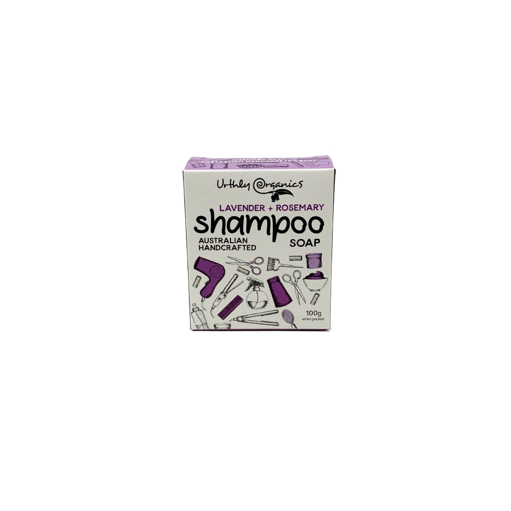 Shampoo Soap Bar Lavender & Rosemary Urthly Organics 100g