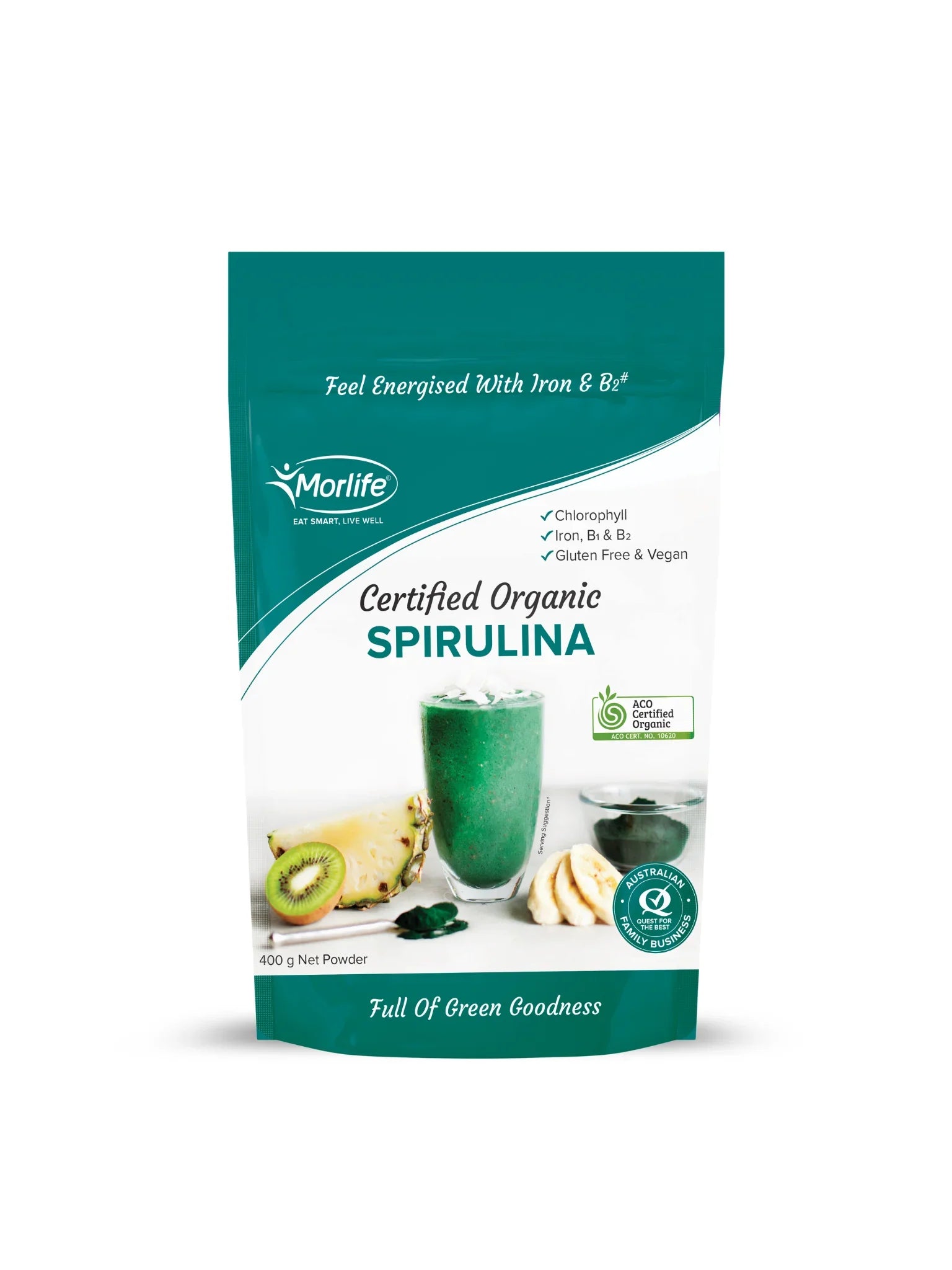 Morlife Spirulina Powder Org 1kg