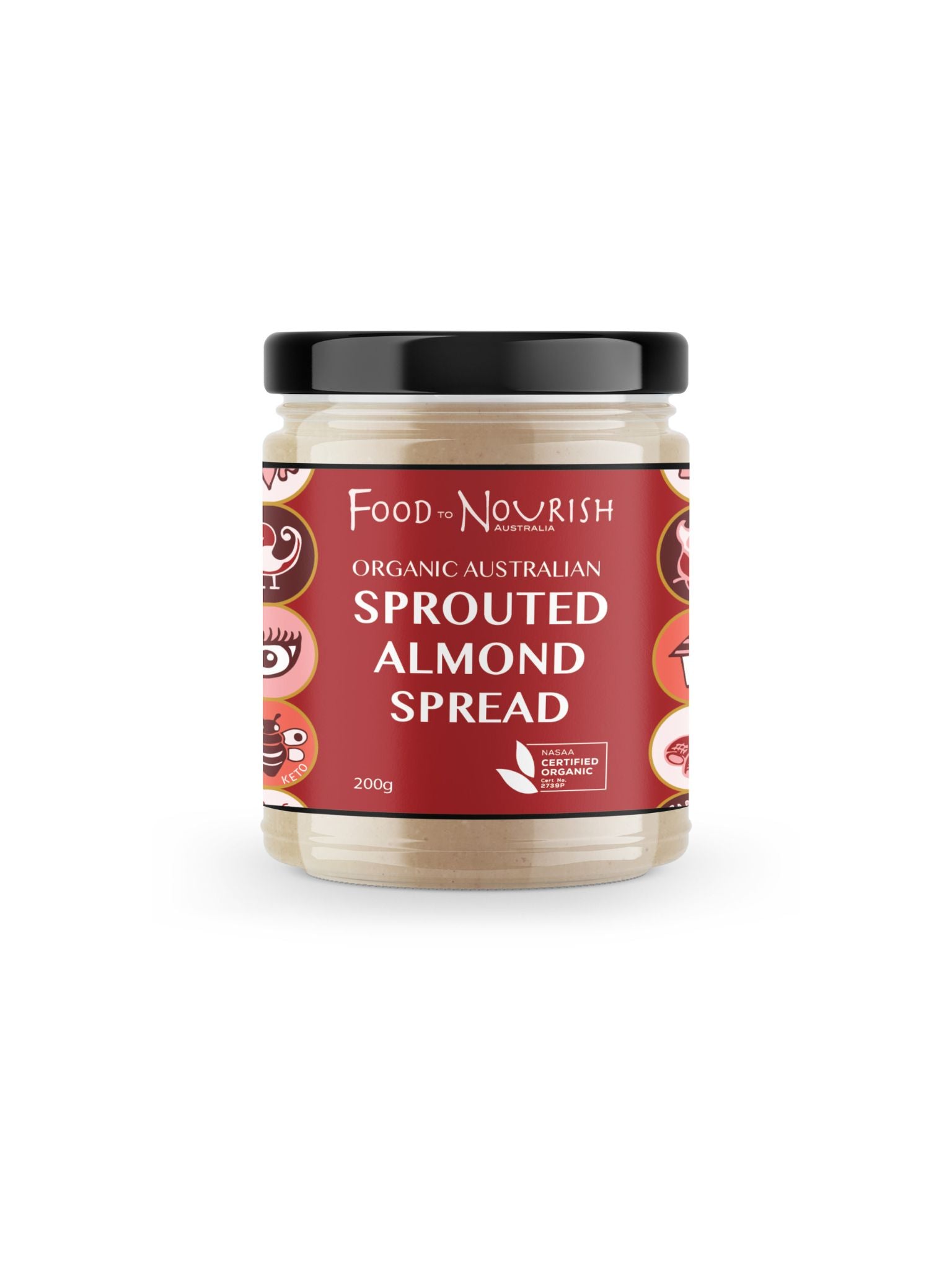 Food To Nourish Spread Almond Sprouted 200g