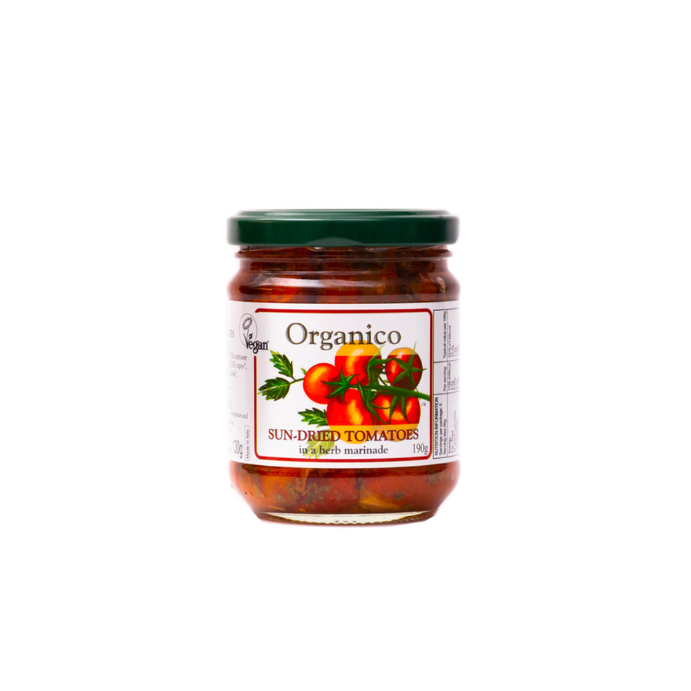 Sun-dried Tomatoes in Herb Marinade Organico 190g